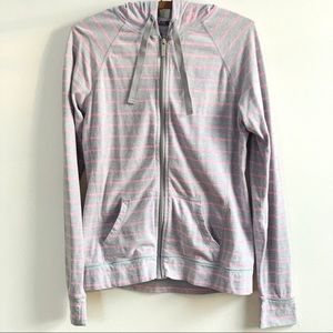 Under Armour Pink and Grey Full Zip Jacket Hoodie